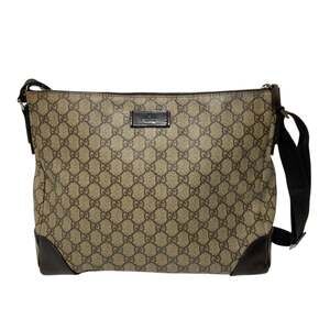 Gucci Zip Top Messenger Bag Gg Coated #310600G55B